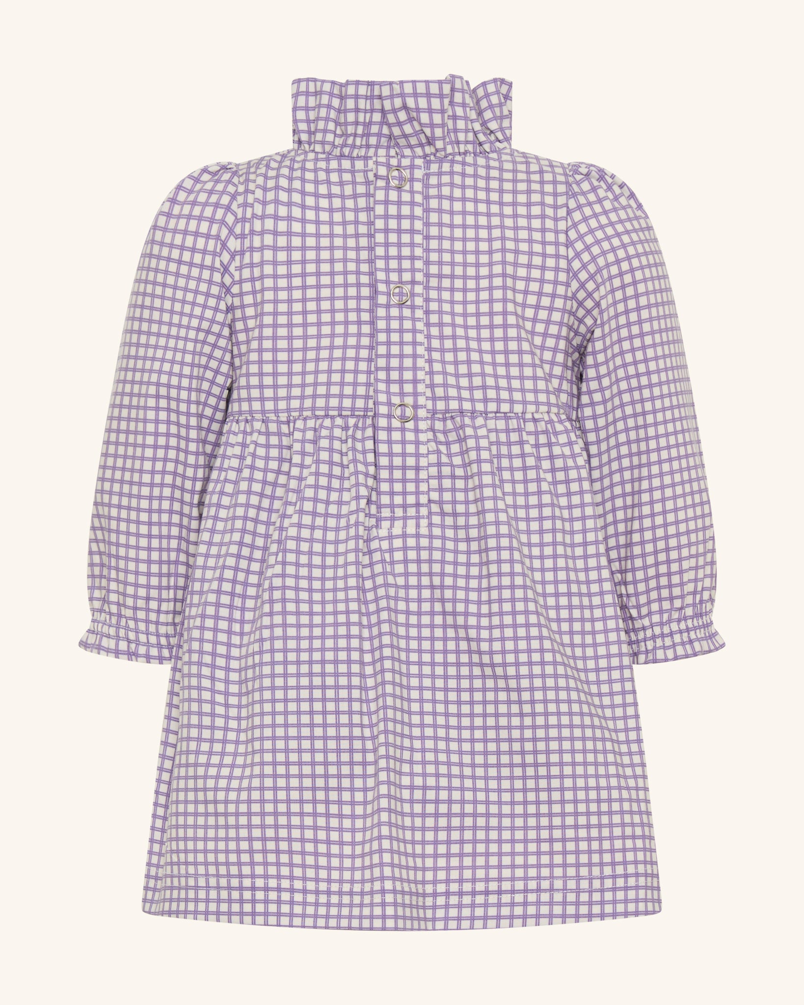 Robe une pièce à col évasé et volants