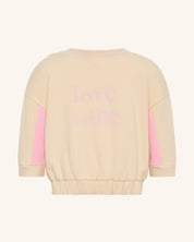 Sweat-shirt rose Love Tribe