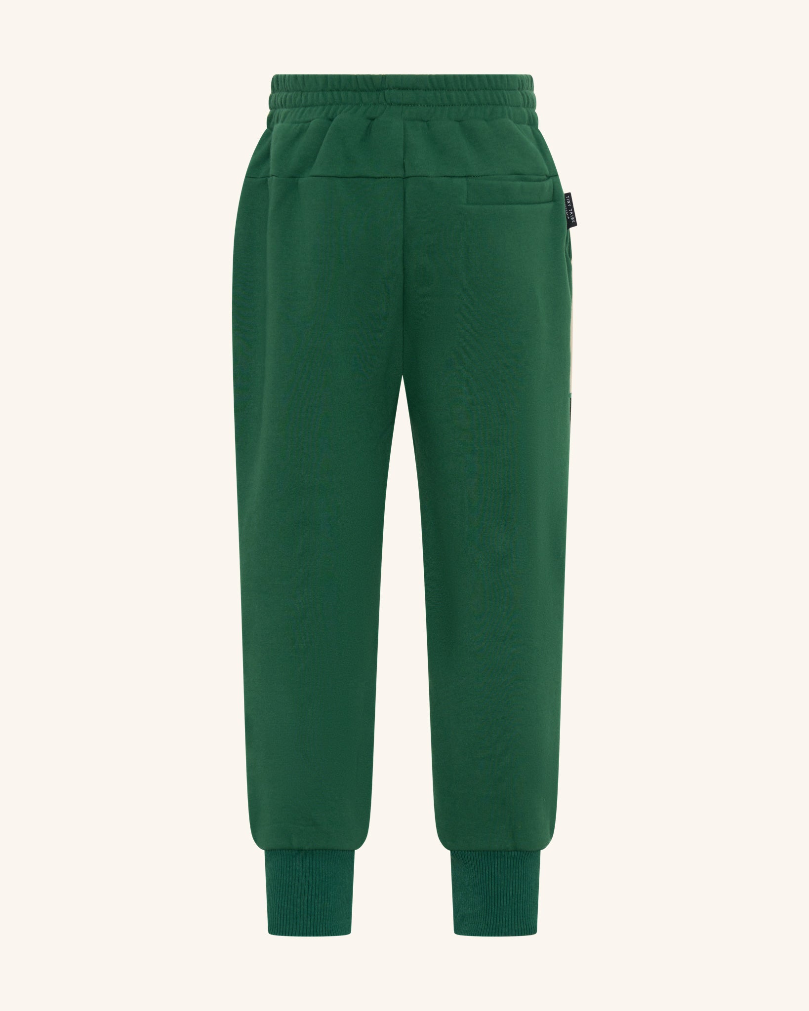 Pantalon de survêtement vert forêt à liseré segmenté