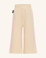 Pantalon de survêtement rose à jambes larges et segments