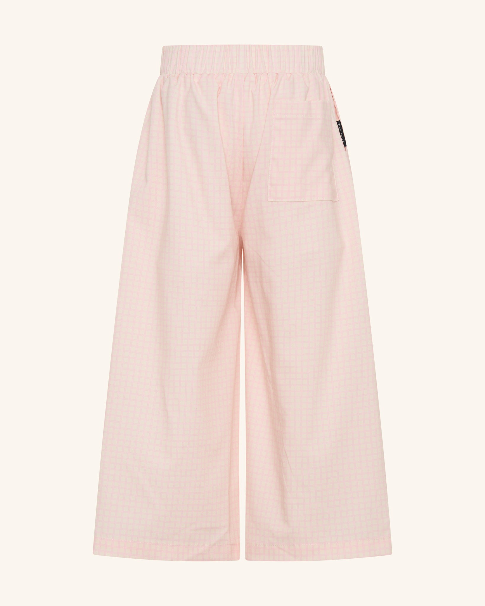 Pantalon rose à jambes larges et ceinture