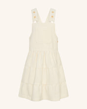 Salopette crème pour enfants, robe cascade