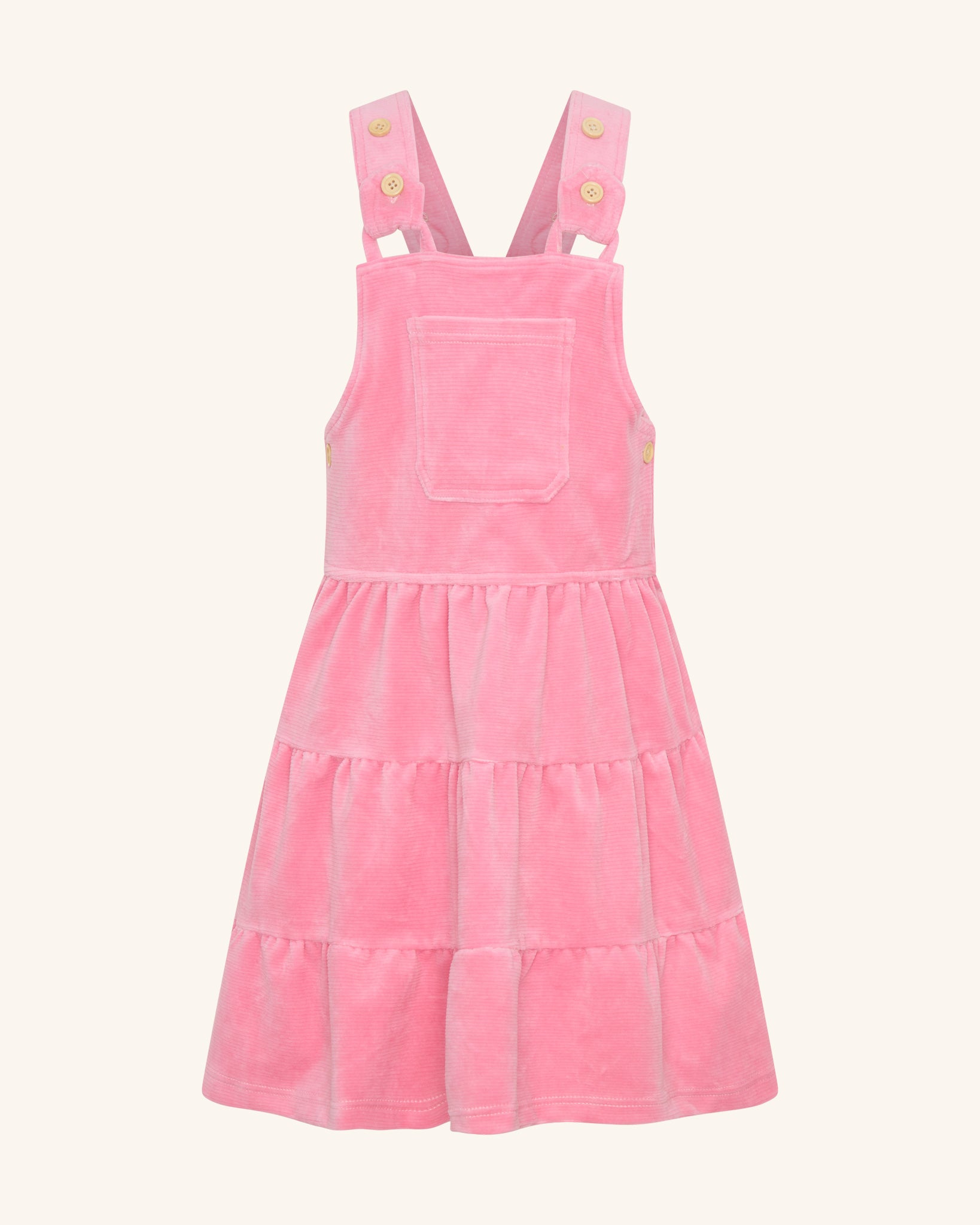 Salopette rose pour enfant, robe cascade