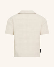 Chemise gaufrée grise