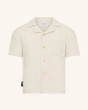 Chemise gaufrée grise