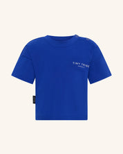 T-shirt à épaules tombantes pour bébé, bleu marine