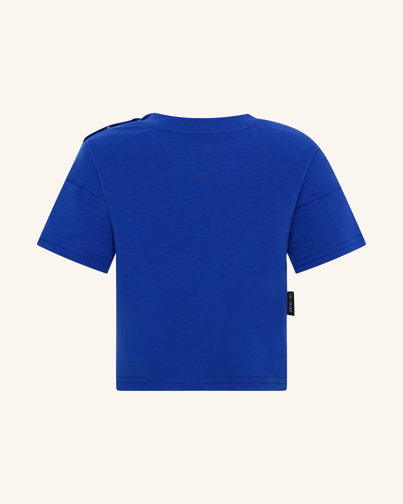 T-shirt à épaules tombantes pour bébé, bleu marine