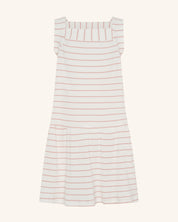 Robe sans manches à rayures côtelées