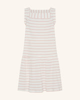 Robe sans manches à rayures côtelées