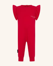 Red Core Frill Romper