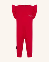 Red Core Frill Romper