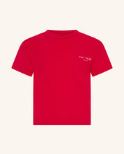 Core Drop Shoulder Tee Red