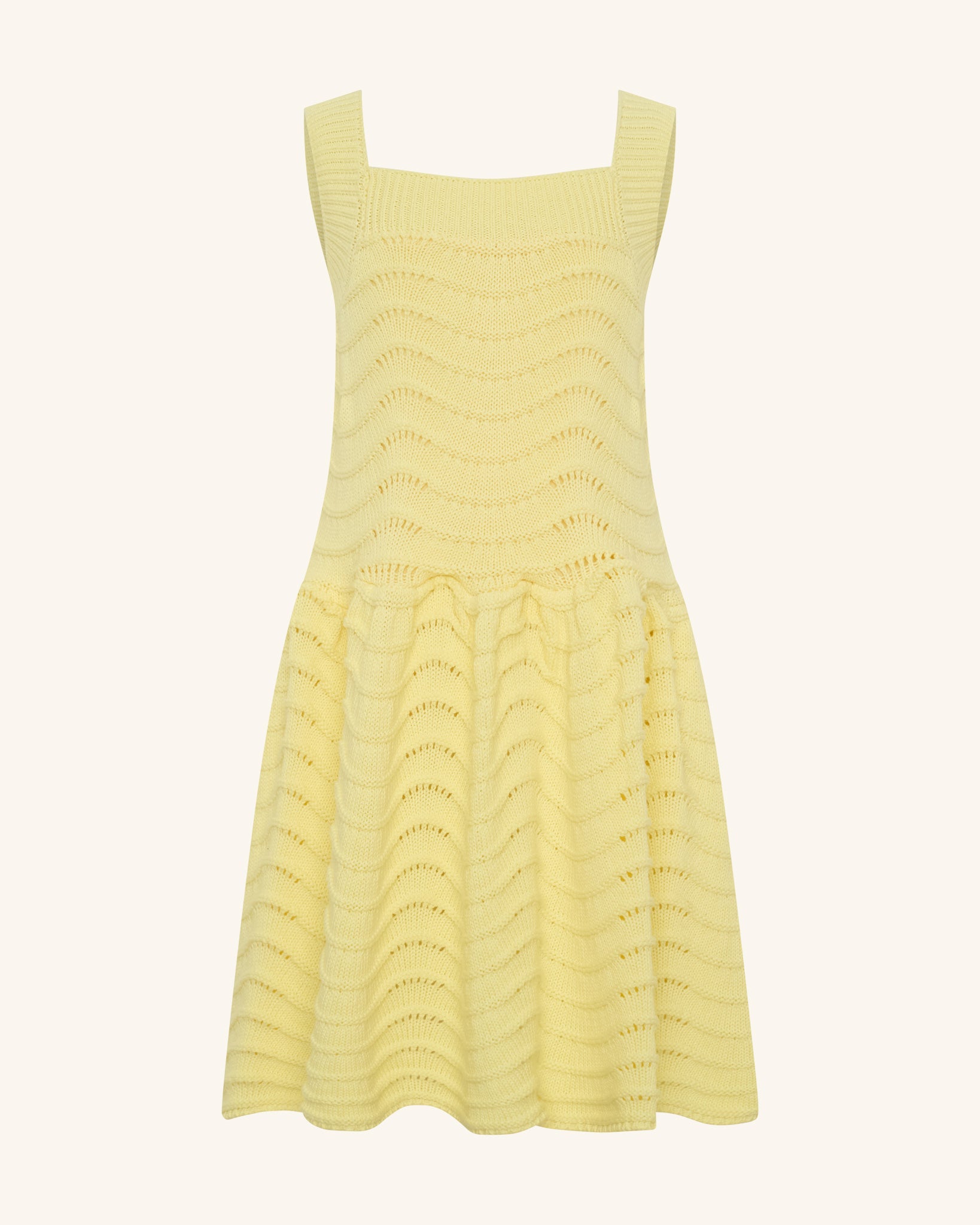 Robe jaune au crochet