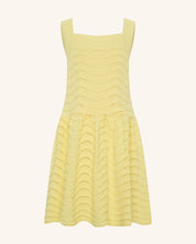 Robe jaune au crochet