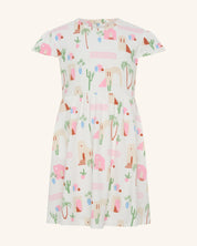 Robe méditerranéenne cintrée et évasée