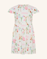 Robe méditerranéenne cintrée et évasée