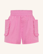 Frill Pocket Short Pink