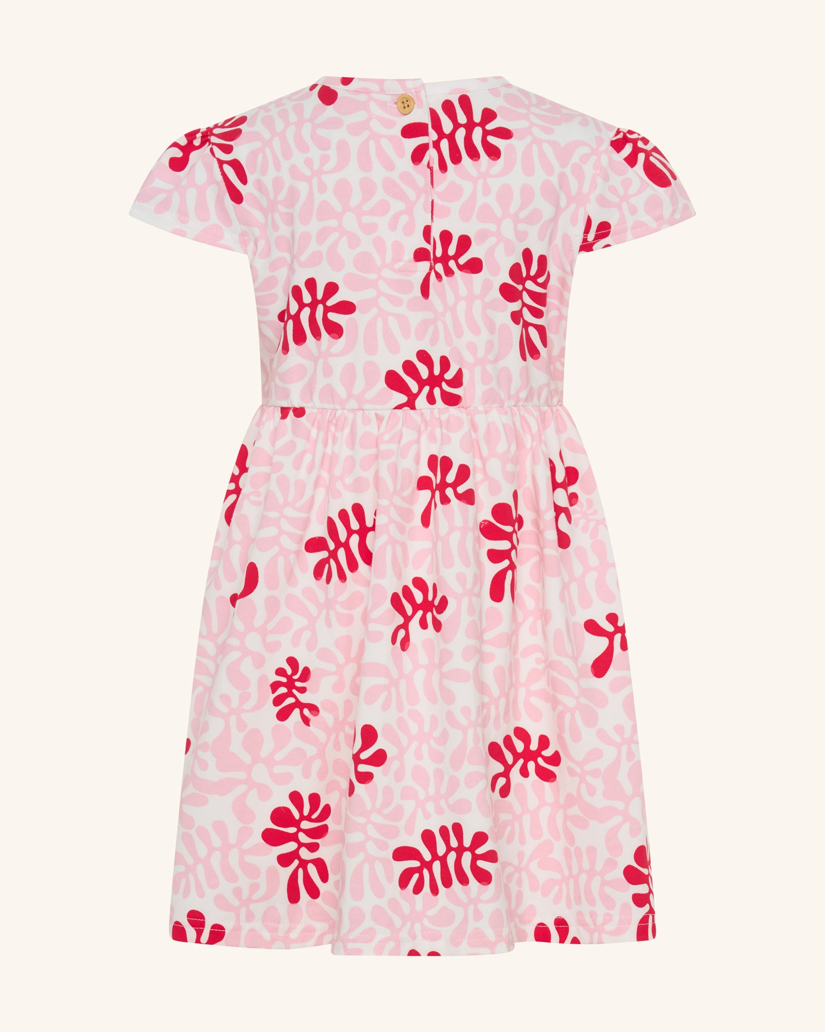 Sweet Coral Fit & Flare Dress