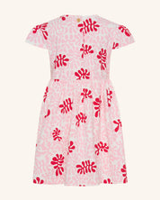 Sweet Coral Fit & Flare Dress