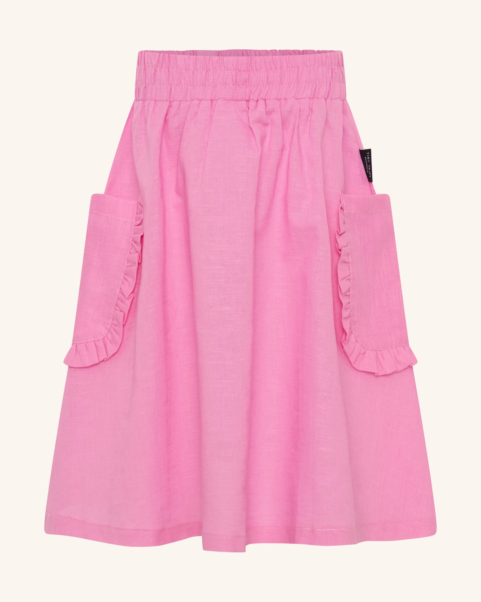 Long Skirt With Pockets Pink