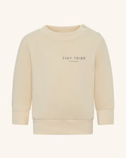 Infants Core Signature Sweat Top Cream / Charcoal