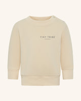 Infants Core Signature Sweat Top Cream / Charcoal