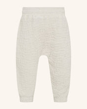 Pantalon ample en coton froncé