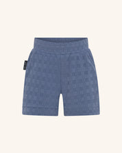 Blue Textured Short