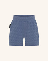 Blue Textured Short