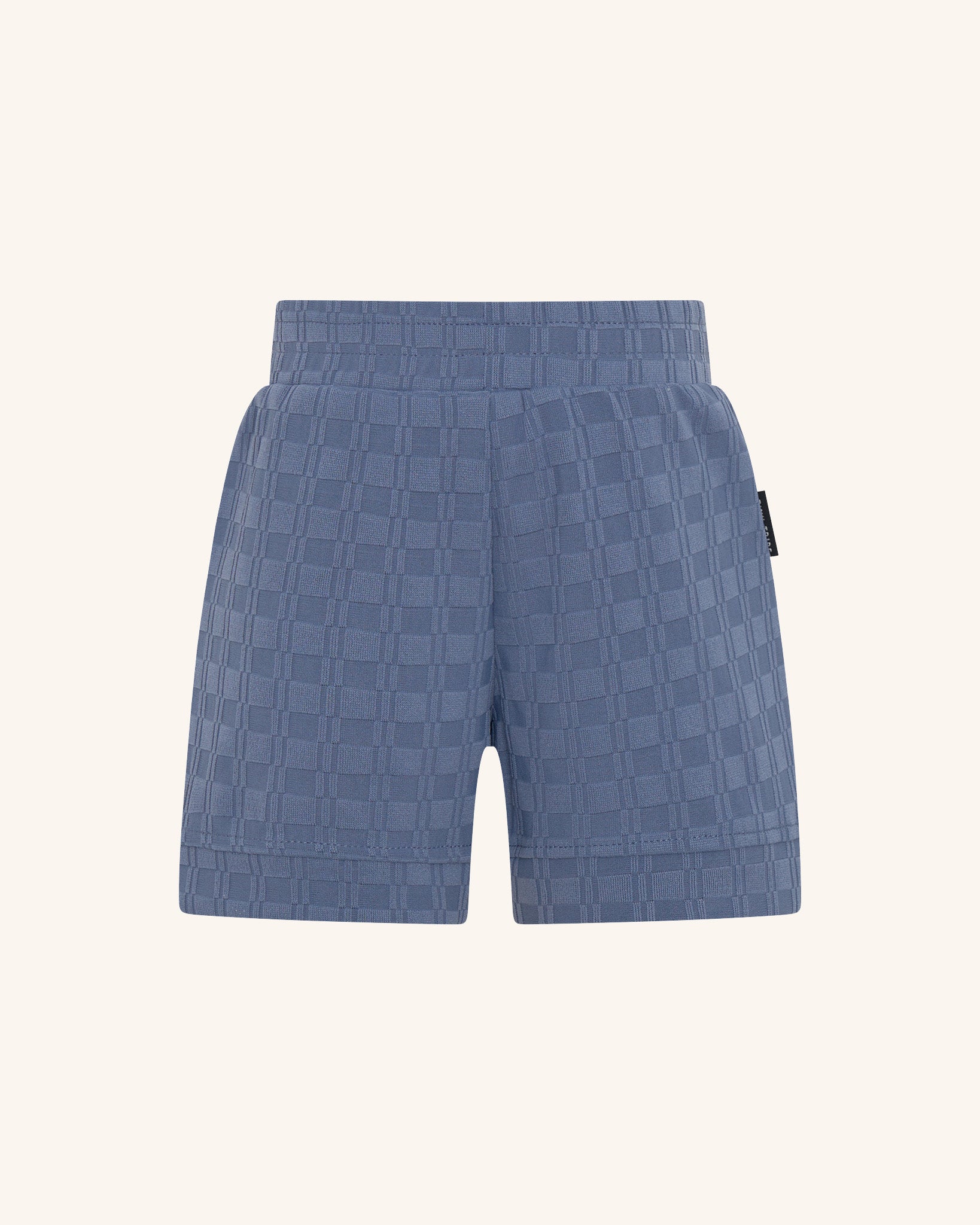 Blue Textured Short