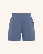 Blue Textured Short