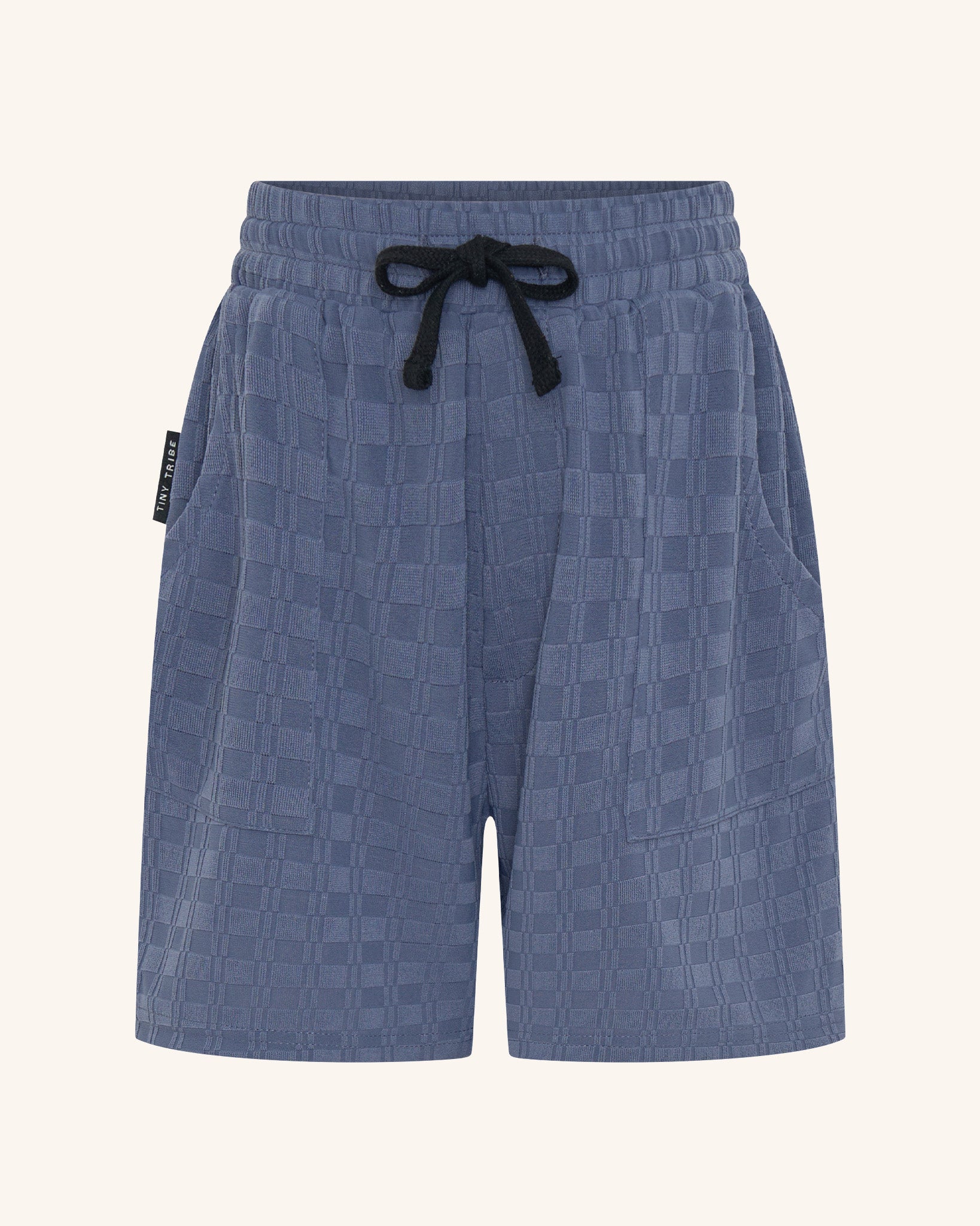 Little Boy Textured Short Slate Blue