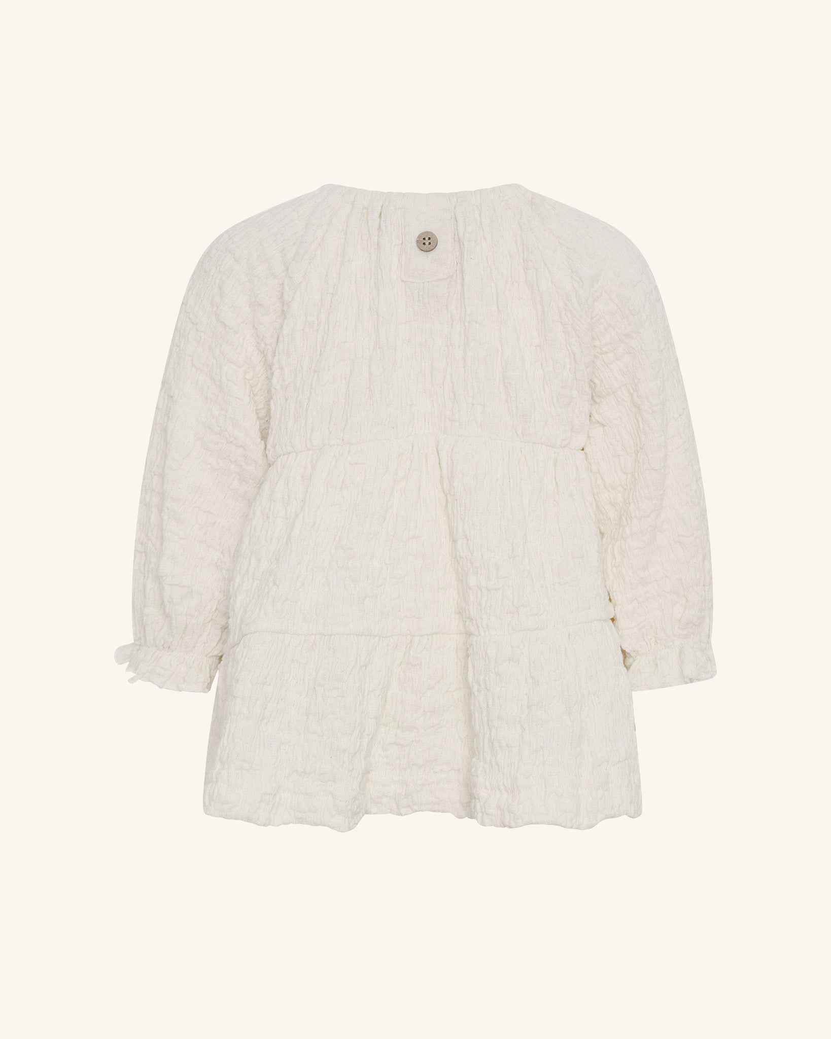 Robe à volants en coton froncé