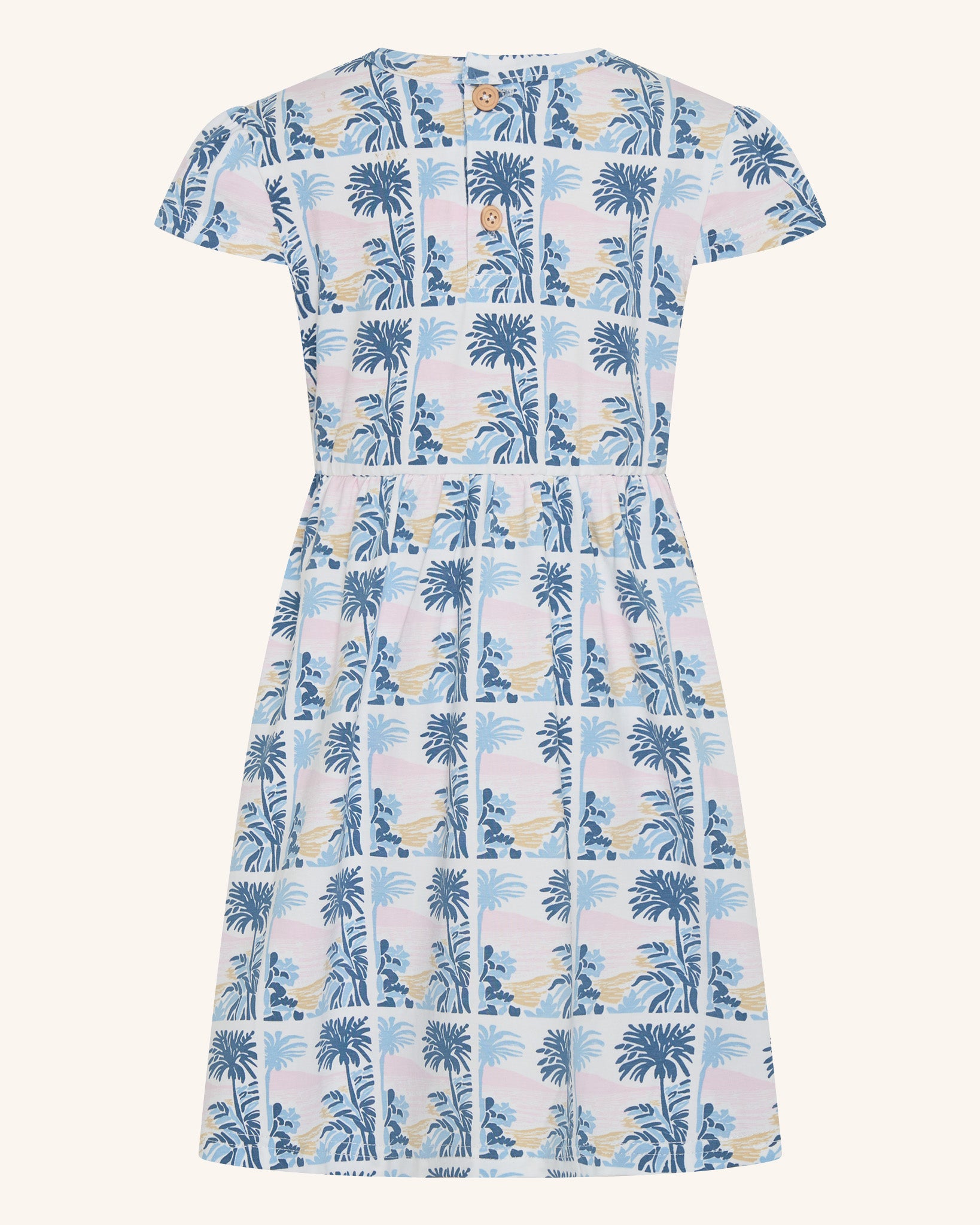 Robe cintrée et évasée style île