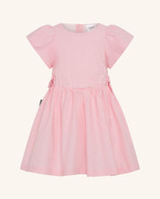 Linen Puff Sleeve All-In-One Dress