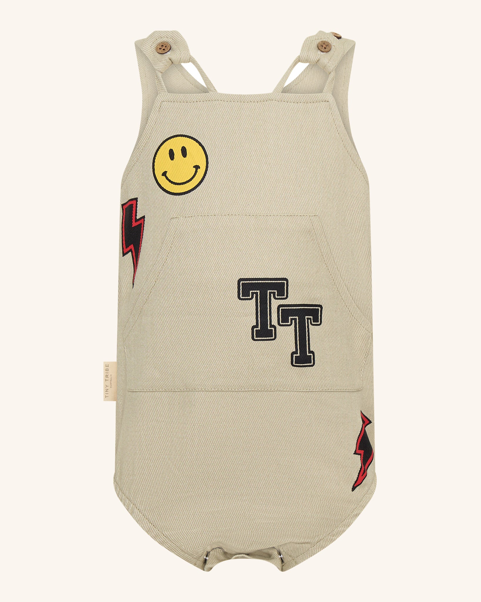 Salopette à patchs pour bébé garçon