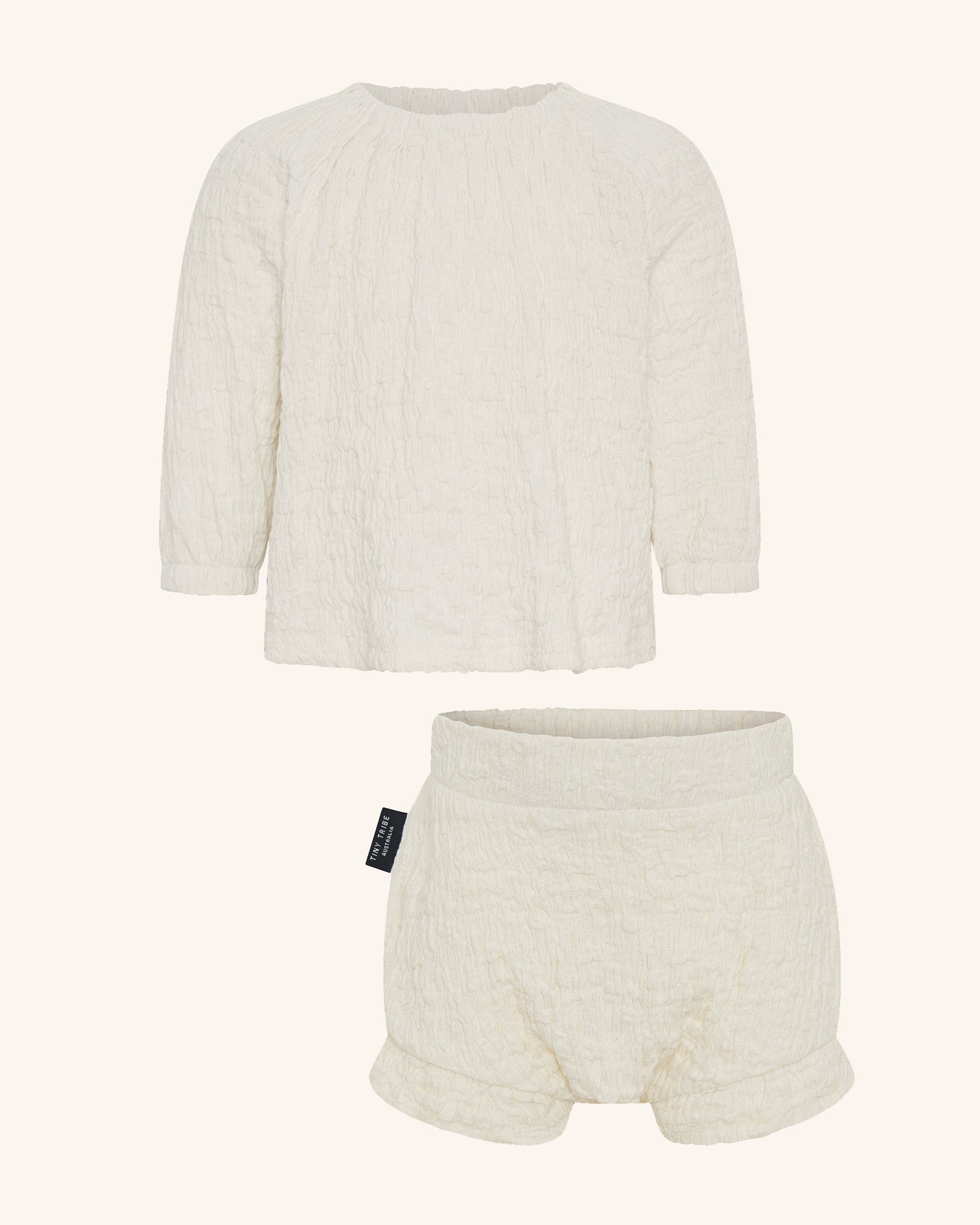 Ensemble slouch en coton froncé