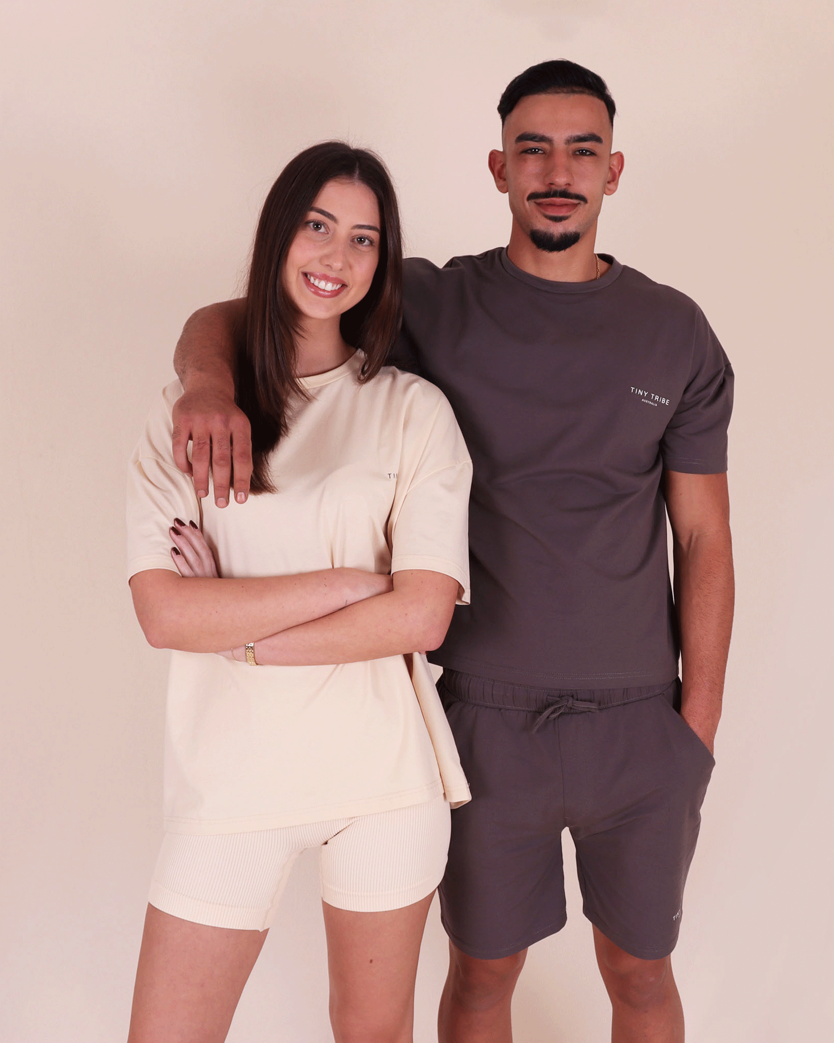 T-shirt Core à manches courtes crème pour adultes