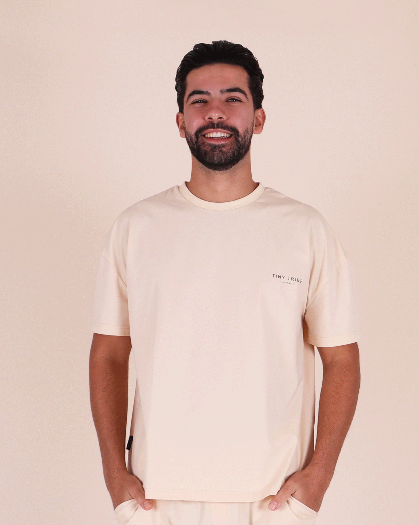 T-shirt Core à manches courtes crème pour adultes