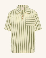 Vertical Stripe Polo Shirt