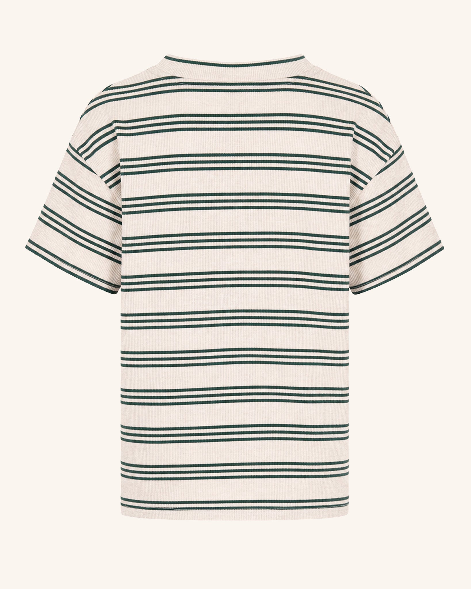 Vertical Stripes Drop Shoulder Tee