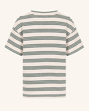 Vertical Stripes Drop Shoulder Tee