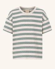 Vertical Stripes Drop Shoulder Tee