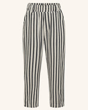 Black and White Relaxed Stripes Pant