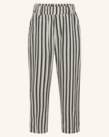 Black and White Relaxed Stripes Pant