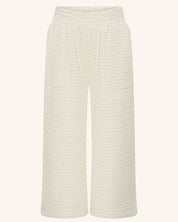 Boucle Relaxed Wide Leg Pant