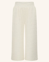 Boucle Relaxed Wide Leg Pant