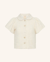 Boucle Button Top