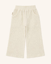 Cotton Scrunch Relaxed Wide Leg Pant