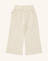 Cotton Scrunch Relaxed Wide Leg Pant